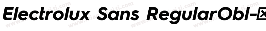 Electrolux Sans RegularObl字体转换
